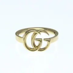 グッチ(Gucci) ダブルG リング K18イエローゴールド(K18YG) ファッション 無し バンドリング ゴールド