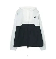 [ナイキ] クラブ マリーナ アノラック ジャケット ウインドブレーカー HJ1958-025 フォトンダスト/ブラック/ホワイト/ブラック スポーツウェア ランニング ジョギング ジム 筋ト [025：フォトンダスト/ブラック/ホワイト/ブラック] [XL]