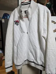 パーリーゲイツ 白 エンボス ジャケット ジャンパースカートセット