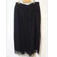 【Syrup】シロップ　 チュールガウチョパンツ　フレアパンツ　サイズ　3L カラー　ブラック