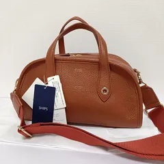 タグ付未使用 ビュレ 2wayショルダーバッグ ハンドバッグ 本革シボレザーブラウン