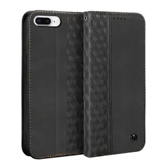 iPhone8 Plus ケース 手帳型 iPhone7 Plus ケース 通用 ひし形柄 Gedurya アイフォン8プラス ケース 手帳型 マグネット式 スタンド機能 アイフォン7プラス 携帯カバー カード収納 財布型 iPhone 8 Plus スマホケ