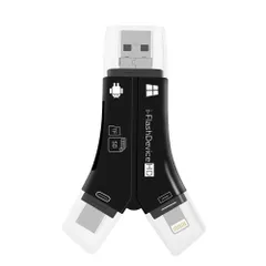 【PCATEC】 SD カードリーダー Lightning & iPhone/TYPE-C/USB-A & USB 2.0 / MicroUSB & OTG 4in1 10Gbps 高速転送 SD/SDHC/SDXC/micro SD/microSDXC 対応
