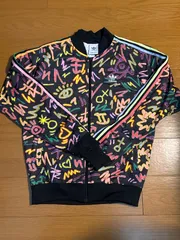 adidas アディダス　ラブ ユナイツ プリント　トラックジャケット　マルチカラー　L相当　NIKE アディダス　puma umbro