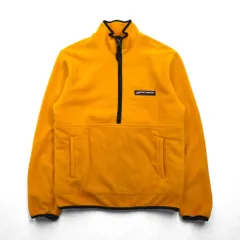 POLO JEANS CO Ralph Lauren 90年代 ハーフジップ フリースジャケット L イエロー カンガルーポケット