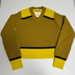 ユニクロ X マルニ マルチ カラー バイカラー クロップドニット