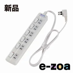 ELPA エルパ 電源タップ ランプレス個別スイッチ AC6個口 コード長 1m WLS610EBW (2467437)