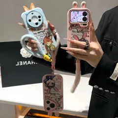 【新品】 ズートピア ニック ジュディ スマホストラップ付き iphoneケース iphone17 iphone17air iphone17pro iphone16pro ケース iphone15 ケース