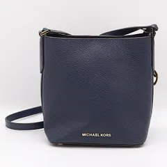 良品 マイケルコース グレインレザー ネイビーカラー ショルダーバッグ ブランド ファッション 2000000 NSK MST