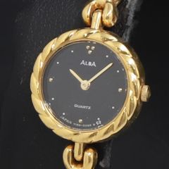 SEIKO ALBA Y150-0A30 ブラック クォーツ レディース 291 - メルカリ