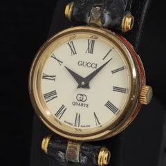 稼働品 GUCCI グッチ レディース 腕時計クォーツ シェリーライン