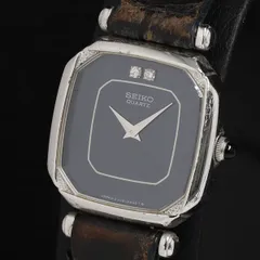 セイコー 2320-6210 QZ 黒文字盤 石付 レディース腕時計 KRH 2000000 NSK