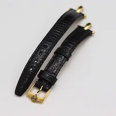 良品 グッチ 純正ベルト 13ｍｍ レザー クロコダイル ブラック チェンジベルト用 レディース腕時計 2000000 NSK MTY