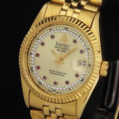 非稼働】クロイゼ klaeuse 腕時計 ゴールド 24K 金メッキ - メルカリ