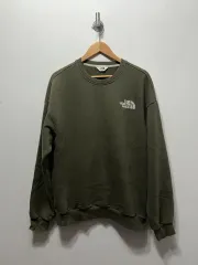 THE NORTH FACE ザノースフェイス オリーブ グリーン スウェット Tシャツ M