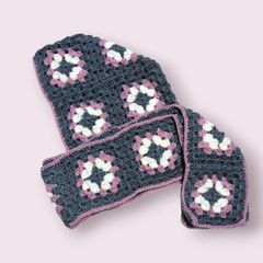 一点物］かぎ編み モチーフ編み ブランケット ひざ掛け マルチカバー