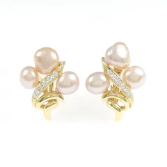 K18YG 淡水パール ピアス/イヤリング