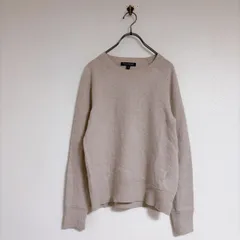 【BANANA REPUBLIC】バナナリパブリック(M)長袖 ニット セーター 無地 ふわふわ　ラウンドネック　薄手