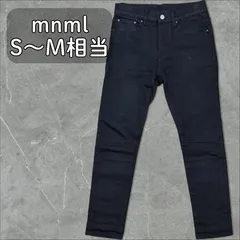 mnml ブラックビンテージ ストレッチスキニー