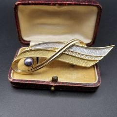 鳥羽展望台パールロード 伊勢志摩産 あこや真珠silverブローチ - メルカリ