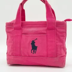 【良品】RalphLauren トートバッグ ミニトート キャンバス ホースロゴ