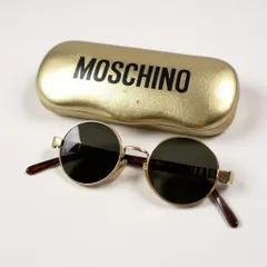 l14 MOSCHINO モスキーノ ラウンド 丸形 サングラス MC284 44□19 ブラウン アイウェア 眼鏡 メガネt18rのサムネイル