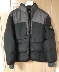 STONE ISLAND ダウン ナイロン メタル