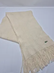 【used品】美品！LACOSTE メンズマフラー タグなし