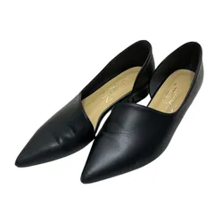 【美品】ルタロン (22.5) パンプス フラットシューズ ポインテッドトゥ サイドオープン 希少デザイン