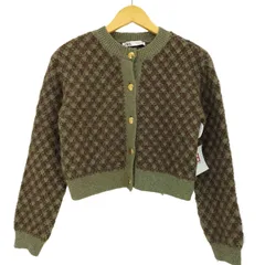 ザラ ZARA クルーネック クロップド丈 カーディガン レディース import：S 