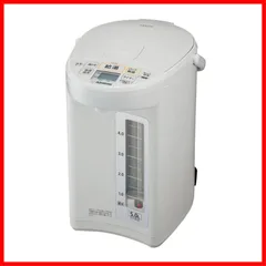 AHiHI⭐️新品同様　1回使用のみ　象印 電気ポット 5L ホワイト 象印（ZOJIRUSHI） マイコン電動ポット 5L 大容量 給水お知らせ機能
