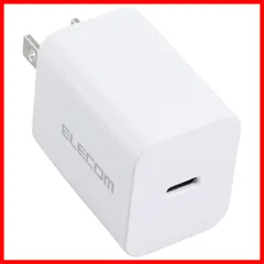 【即日発送】Type-C USB-C 充電器 20W USB PD対応 1ポート PSE認証品 GaN採用 折りたたみ式プラグ エレコム ホワイト 【 iPhone16 15 等対応】 EC-AC6820WH