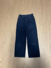 ユニクロ U ワイド デニム パンツ 23-24