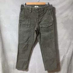 GTA ジーティーアー GIACOMO BeamsF 別注 50's イギリス軍タイプ ガーメントダイ ストレッチ カーゴ パンツ size.46 (M) カーキ グリーン