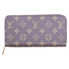 LOUIS VUITTON (ルイヴィトン) モノグラム ジッピー ウォレット フューシャ ラウンドファスナー ロングウォレット 長財布 ゴールド金具 ブラウン M41895