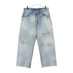 ANCELLM (アンセルム) DAMAGE SELVEDGE DENIM STRAIGHT 5P PANTS