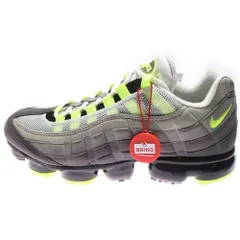 NIKE (ナイキ) AIR VAPORMAX 95 Neon AJ7292-001 エアヴェイパーマックス ネオン ローカットスニーカー シューズ グレー/イエロー US8.5/26.5cm