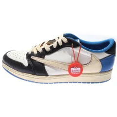 NIKE (ナイキ) ×TRAVIS SCOTT FRAGMENT DESIGN AIR JORDAN 1 LOW OG SP DM7866-140 トラヴィススコット フラグメント エアジョーダン1 ローカットスニーカーブルー US8/26.0cm