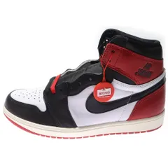 NIKE (ナイキ) AIR JORDAN 1 RETRO HIGH OG Black Toe Reimagined エアジョーダン1 レトロ OG ブラックトゥリイマジンド ハイカットスニーカー US9/27cm DZ5485-106