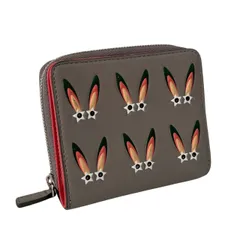 MCM うさぎ 財布 MCM/二つ折り財布/ウサギプリント/ヴィセトス/レザー/ブラウンの高価