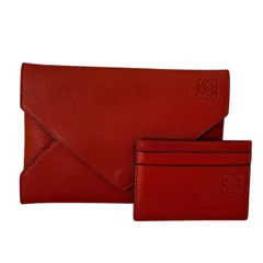 LOEWE ロエベ エンベロープ ポーチ マルチケース カードケース ホルダー 小物入れ ミニクラッチ アナグラム セット レザー