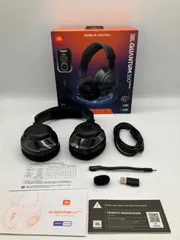 【JBL】 【箱ダメージ】 JBL QUANTUM 360 WIRELESS ゲーミングヘッドセット/JBLQTUM360BLK［ワイヤレス(Bluetooth＋USB) /両耳 /ヘッドバンドタイプ］動作確認済 付属品完備