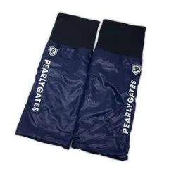 中古 レディース パーリーゲイツ PEARLY GATES レッグウォーマー フリー ネイビー 紺 内側フリース