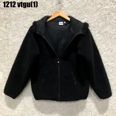 フィラ FILA 黒 ボア フリース ジャケット xs