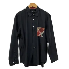 ブラックレーベルクレストブリッジ 長袖シャツ サイズLL メンズ美品  - ダークネイビー×レッド×マルチ チェック柄