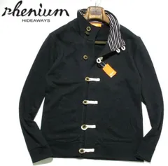 新品未使用♥ニコルスタンドカラースウェットジャケットブルゾン 黒ブラック 48Lサ 1Z rhenium HIDEAWAYS NICOLE