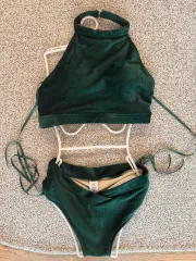 VYMADE ヘップバーンコーデュロイ ポールダンス ウェア グリーン 上下セット