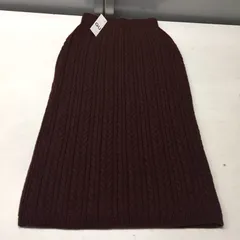 送料無料★GU ジーユー★ケーブルニットナロースカート★ニットスカート★ダークブラウン★レディースMサイズ#30424sj131