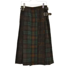 【O'NEILOFDUBLIN】LE CHEILE KILT チェック ウールキルト プリーツ ラップ 巻きロングスカート
