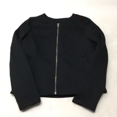 送料無料★H&M DIVIDED エイチアンドエム★ジップアップジャケット　ブルゾン★レディース38★ブラック#51106sNj129